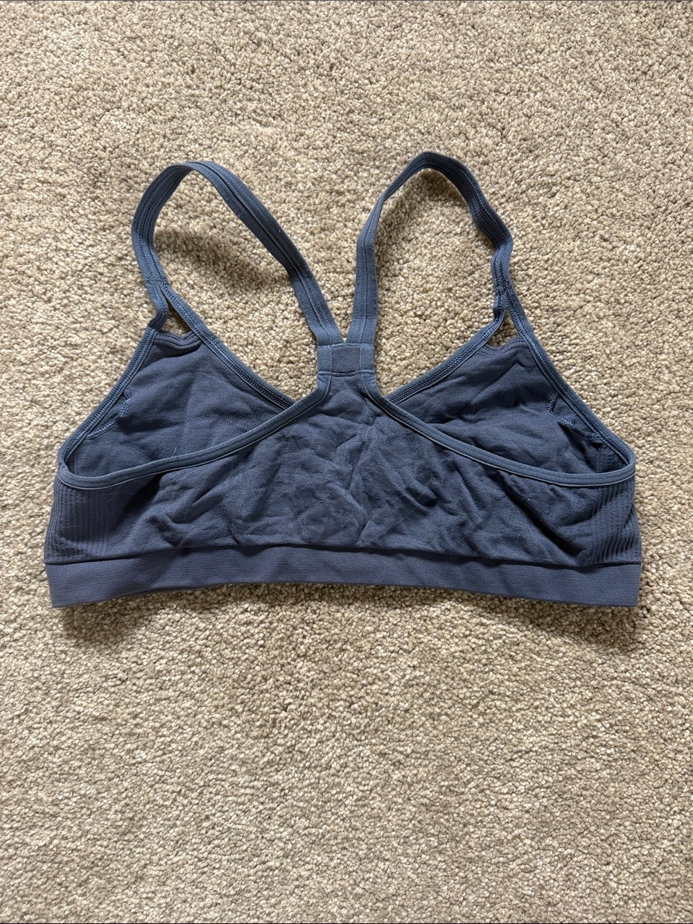 Patagonia Women's Slate Blue Seamless Racerback Bralette M - Picture 2 of 4